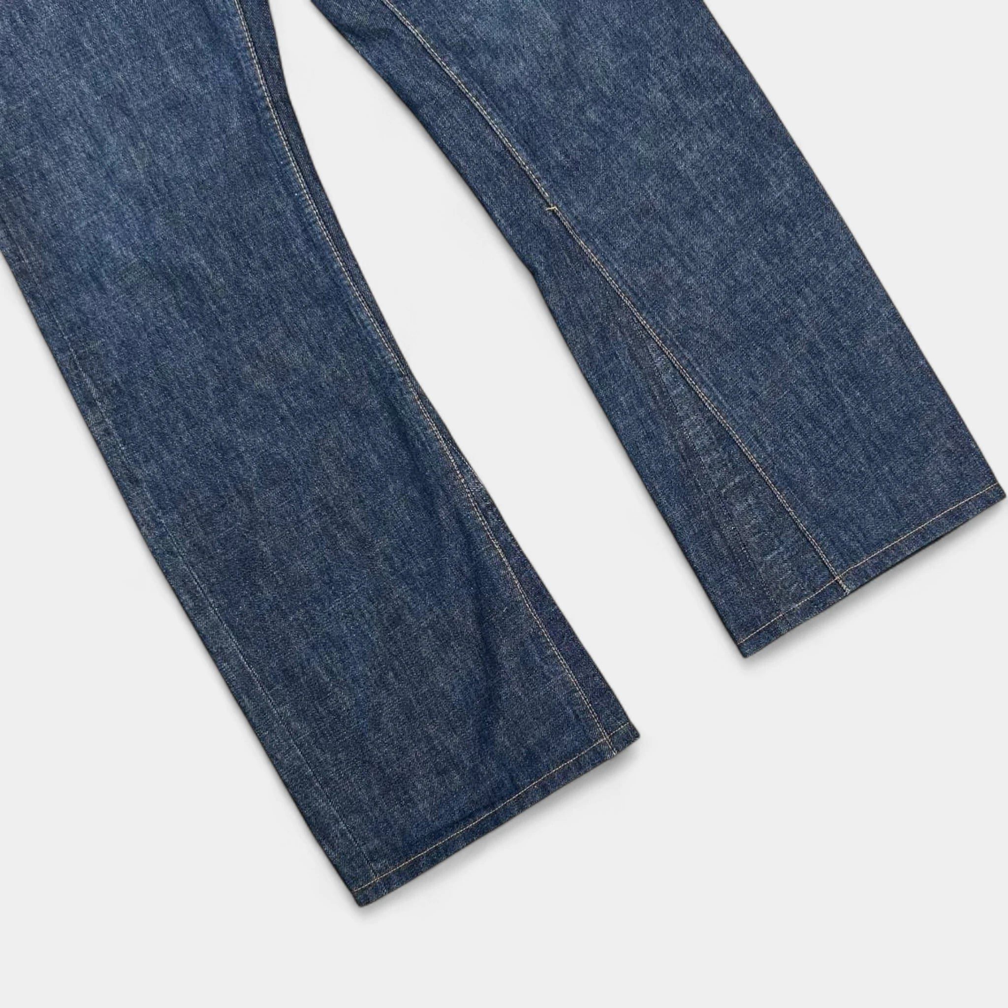 Helmut Lang Helmut Lang 1998 Classic Denim Cut Blue Flair Jeans Size US 31 - 3 Thumbnail