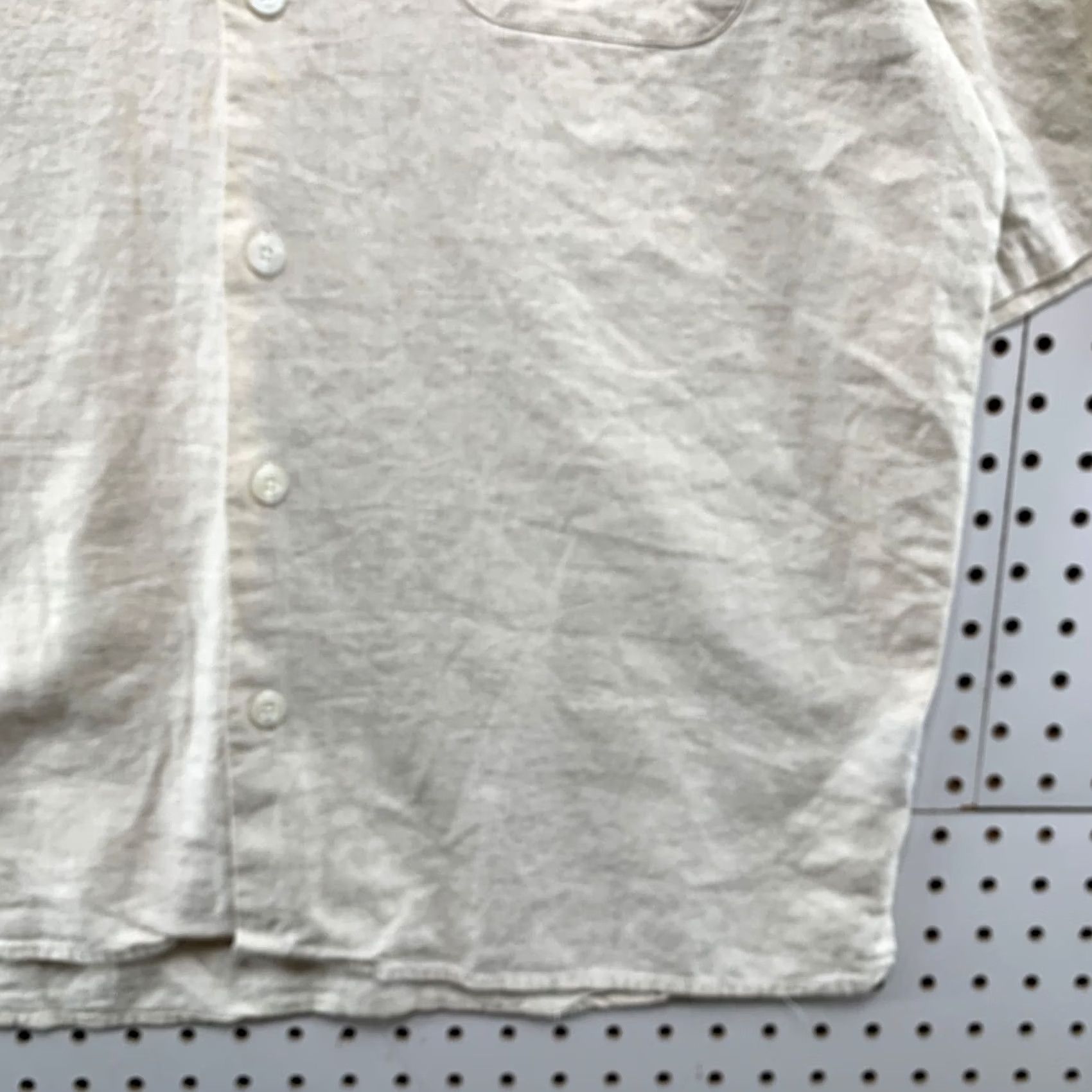 Vintage Trust Button Shirt Mens 2XL Beige Short Sleeve Pocket Linen Beach Size US XXL / EU 58 / 5 - 7 Thumbnail