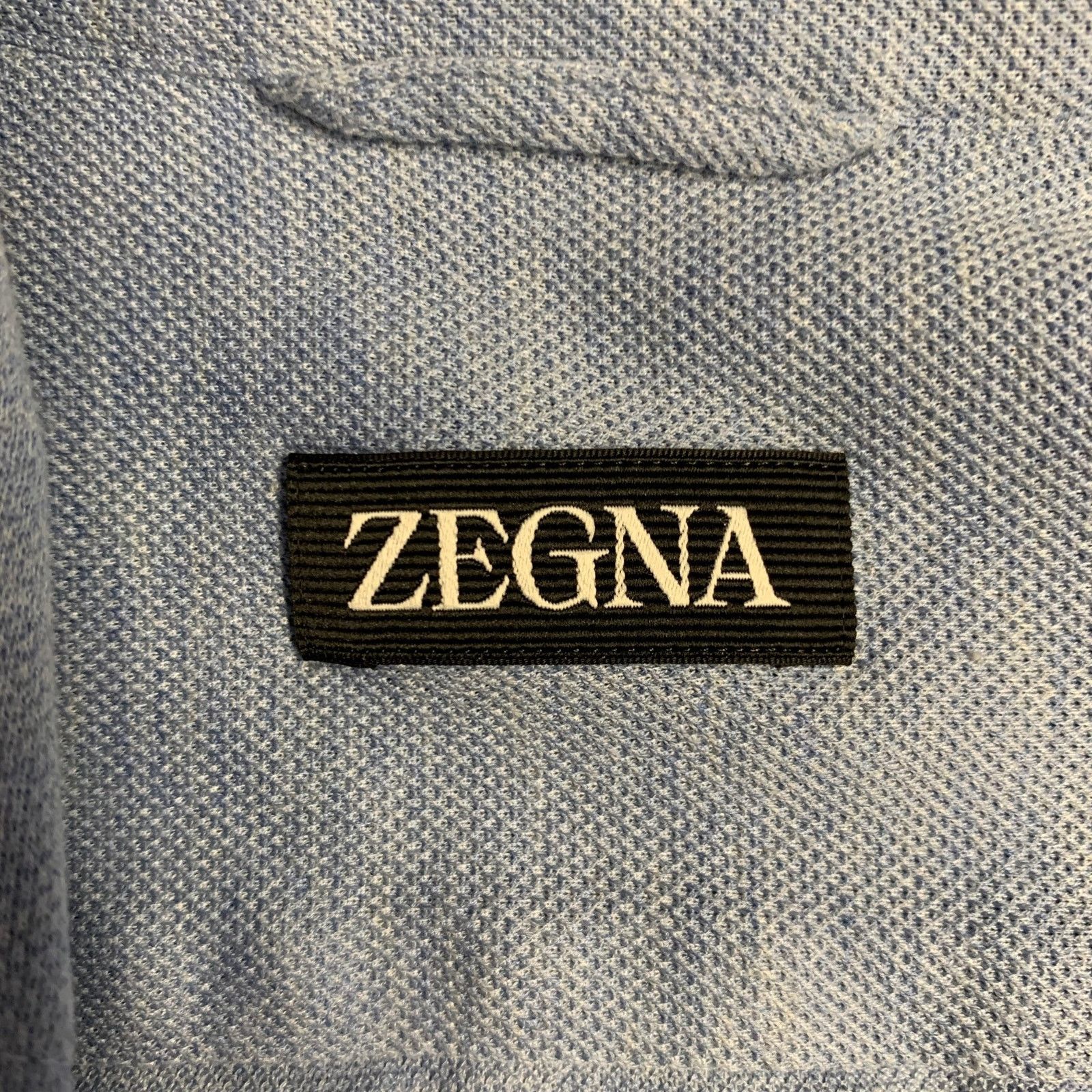 Other ZEGNA Size S Blue Heather Button Down Long Sleeve Shirt Size US S / EU 44-46 / 1 - 4 Thumbnail