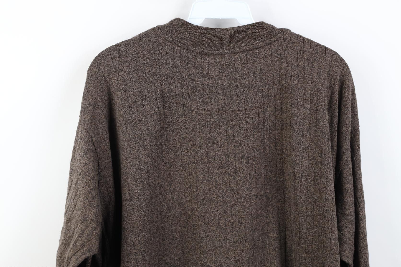 Vintage Vintage 90s Streetwear Mock Neck Knit Long Sleeve T-Shirt Size US L / EU 52-54 / 3 - 12 Thumbnail