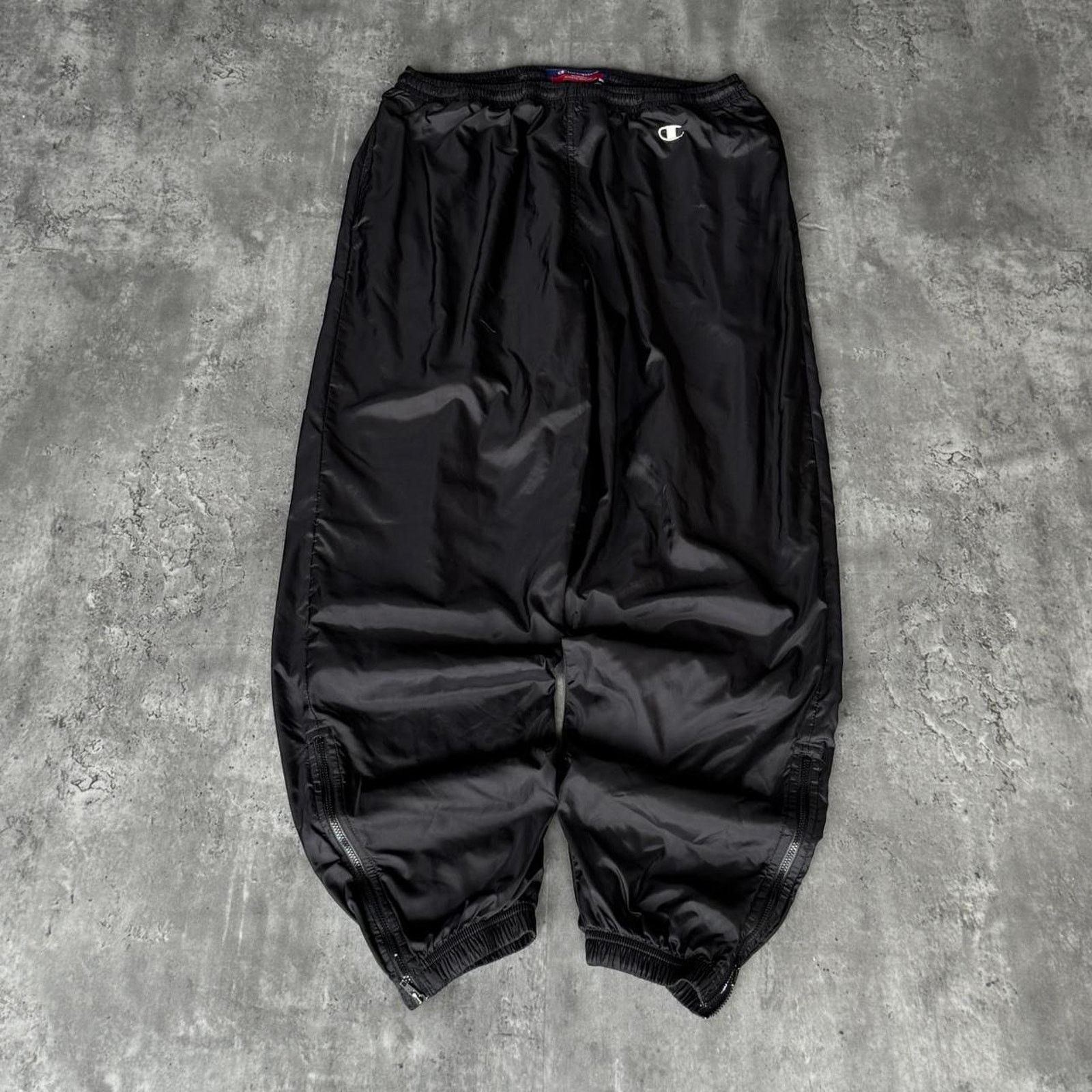 Champion × Playboi Carti × Vintage Vintage Y2K Champion Tonal Black Grunge Opium Trackpants Size US 34 / EU 50 - 1 Thumbnail