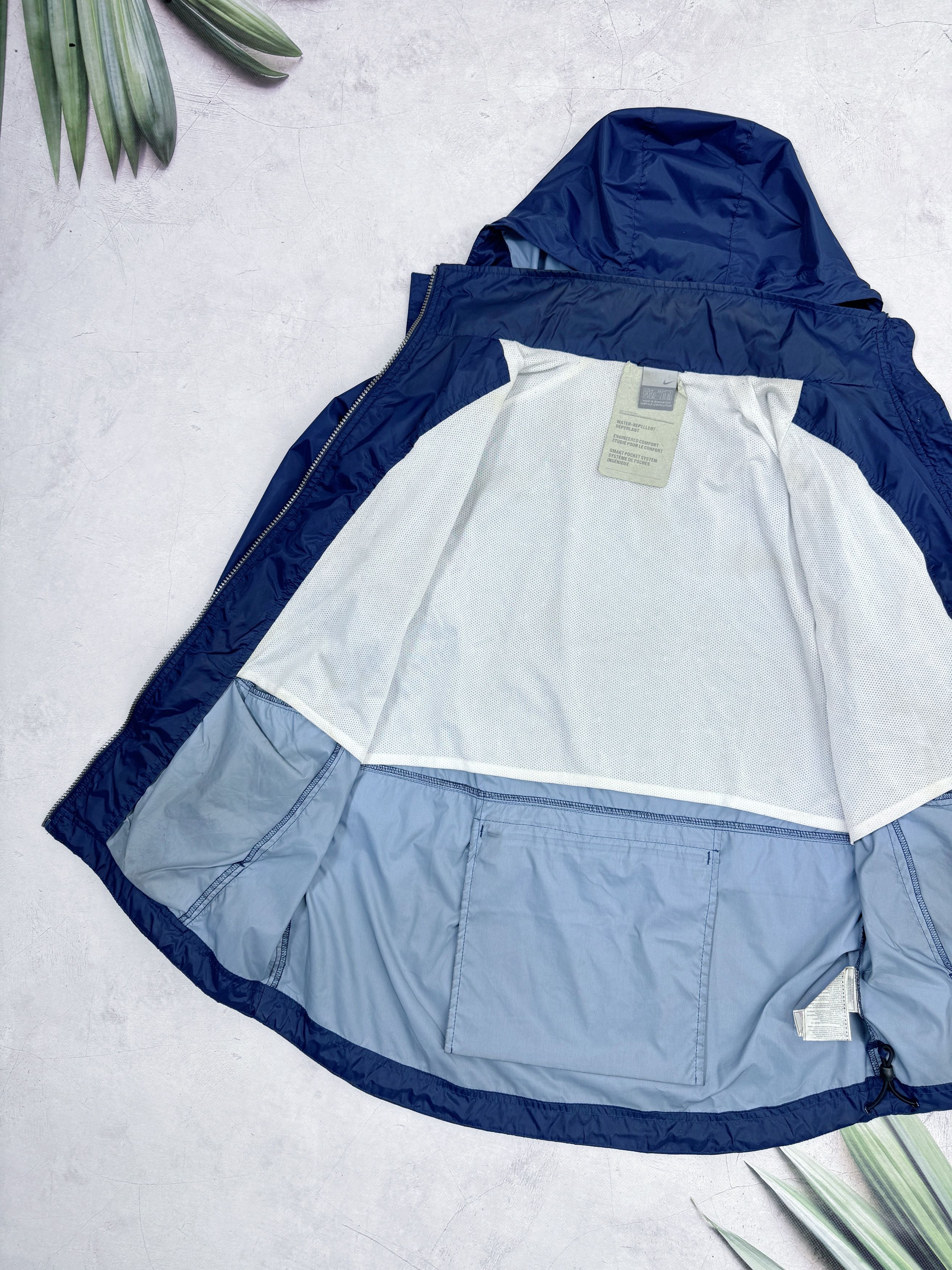 Nike × Vintage Y2K Nike Windbreaker Jacket Nylon Big Back Swoosh Logo Size US M / EU 48-50 / 2 - 6 Thumbnail