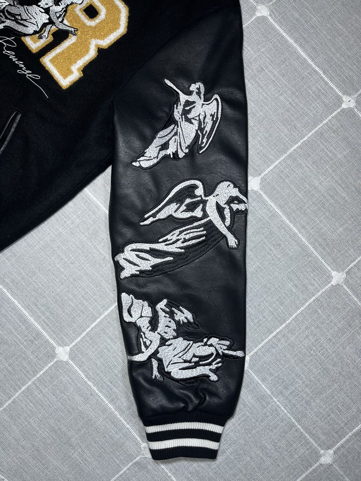 Revenge REVENGE KOSUKE KAWAMURA BLACK VARSITY JACKET Size US M / EU 48-50 / 2 - 3 Thumbnail
