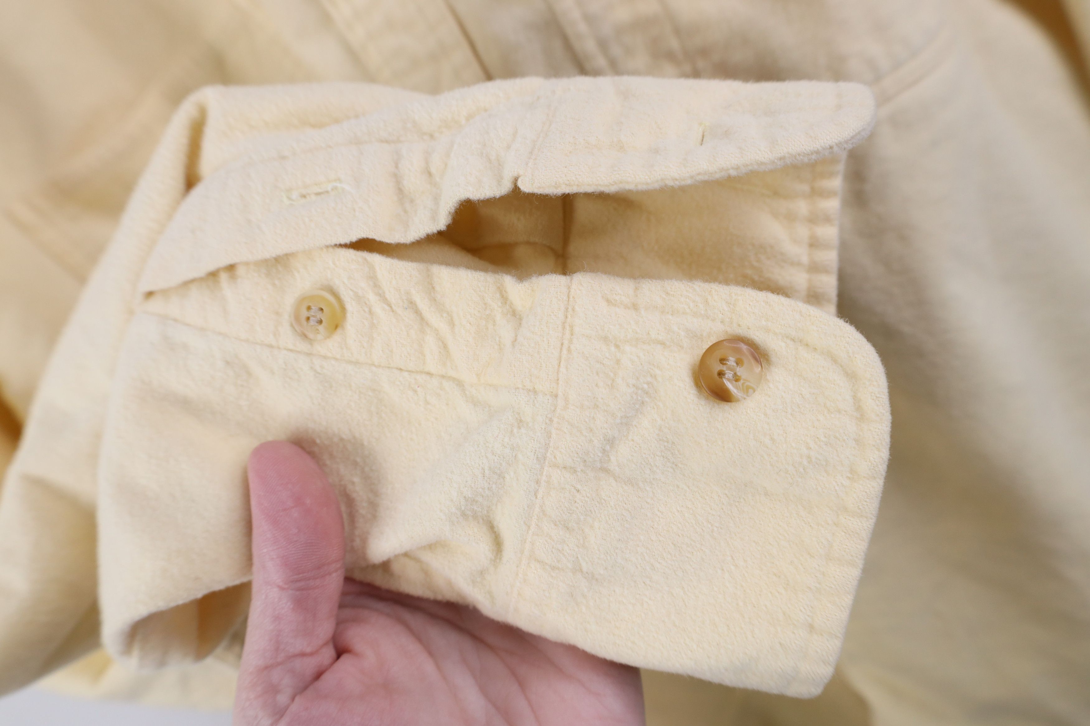 Vintage Vintage 70s Streetwear Chamois Cloth Button Shirt Yellow Size US XL / EU 56 / 4 - 8 Thumbnail