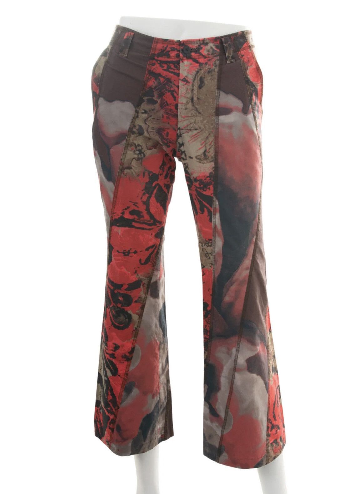 Issey Miyake Issey Miyake Printed Flared Pants Size US 28 / EU 44 - 7 Thumbnail
