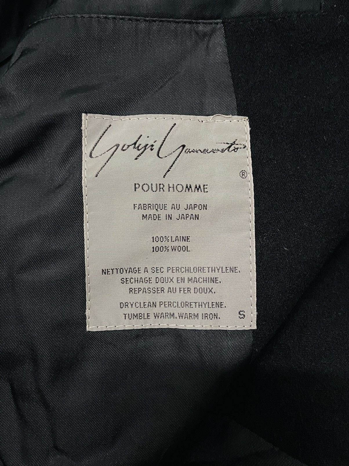 Japanese Brand × Yohji Yamamoto YOHJI YAMAMOTO POUR HOMME BLAZER Size 42S - 13 Thumbnail