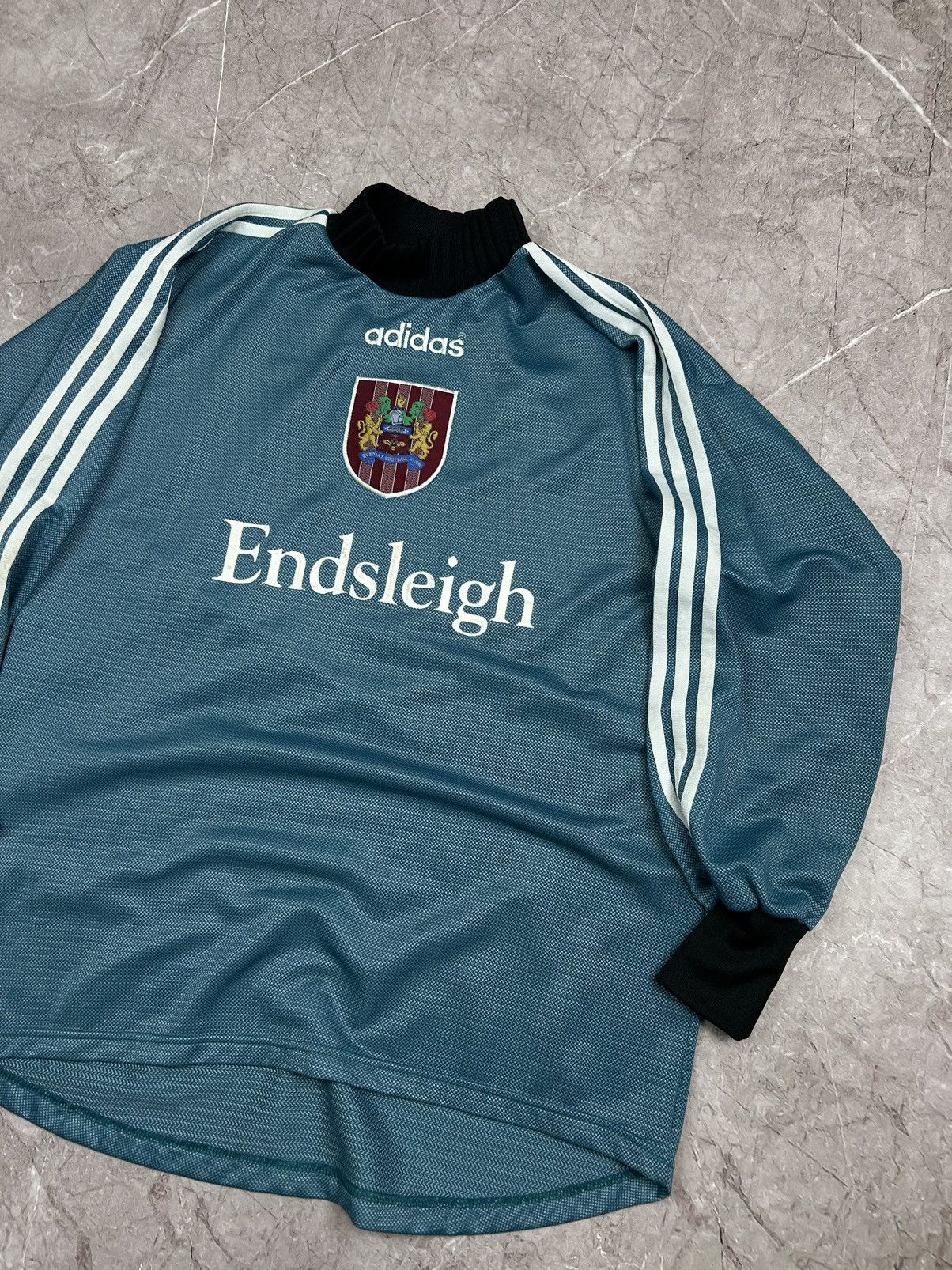 Adidas × Vintage 1997/98 ADIDAS BURNLEY FC GOALKEEPER SOCCER JERSEY SHIRT Size US M / EU 48-50 / 2 - 2 Thumbnail