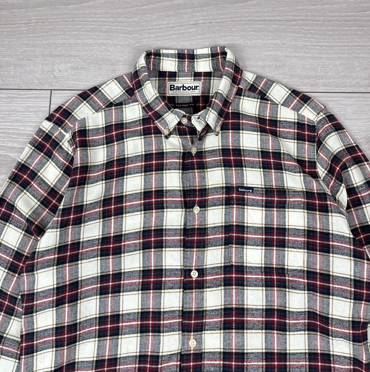 Barbour Barbour Tailored Flannel Checkered Shirt Size US M / EU 48-50 / 2 - 5 Thumbnail