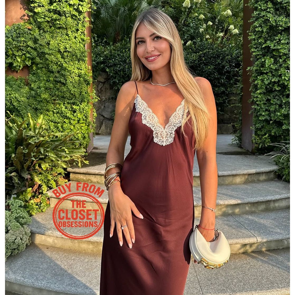 ZARA Satin-Effect Lace Maxi Dress NWT  Burgundy, Size M & L