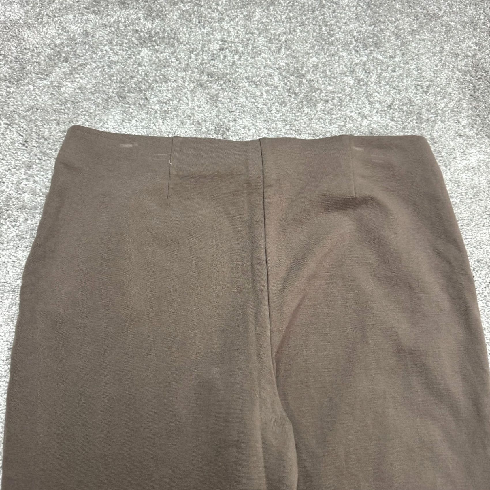 Old Navy Chico's Pull On Ankle Trouser Pants Womens 2.5 Brown Mid Rise Stretch Work 36x26 Black Nylon Rayon Spandex Cropped Straight Classic 90s Size 26" / US 2 / IT 38 - 3 Thumbnail