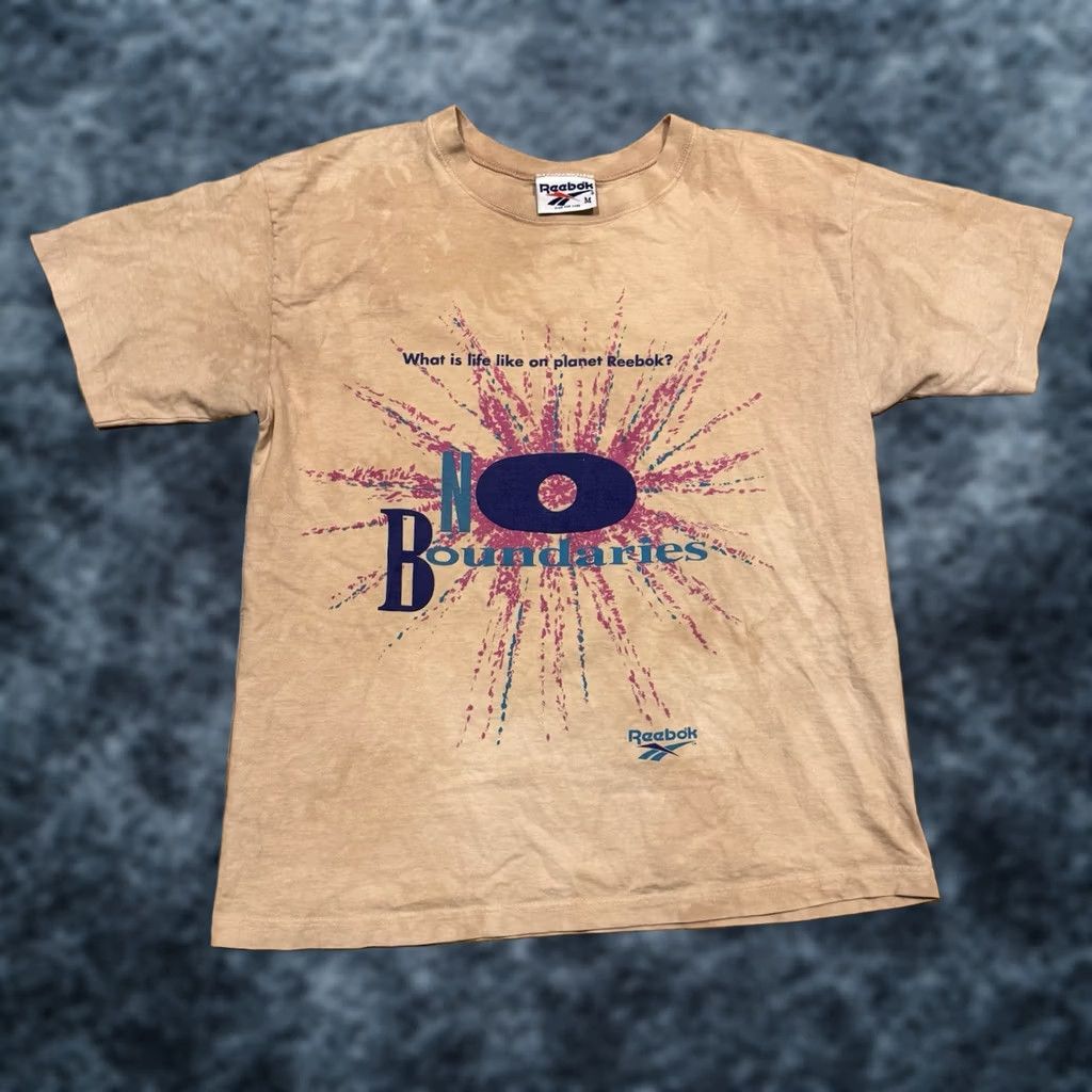 Reebok VINTAGE Reebok Planet No Boundaries Shirt Medium 90s Vtg T Size US M / EU 48-50 / 2 - 1 Thumbnail