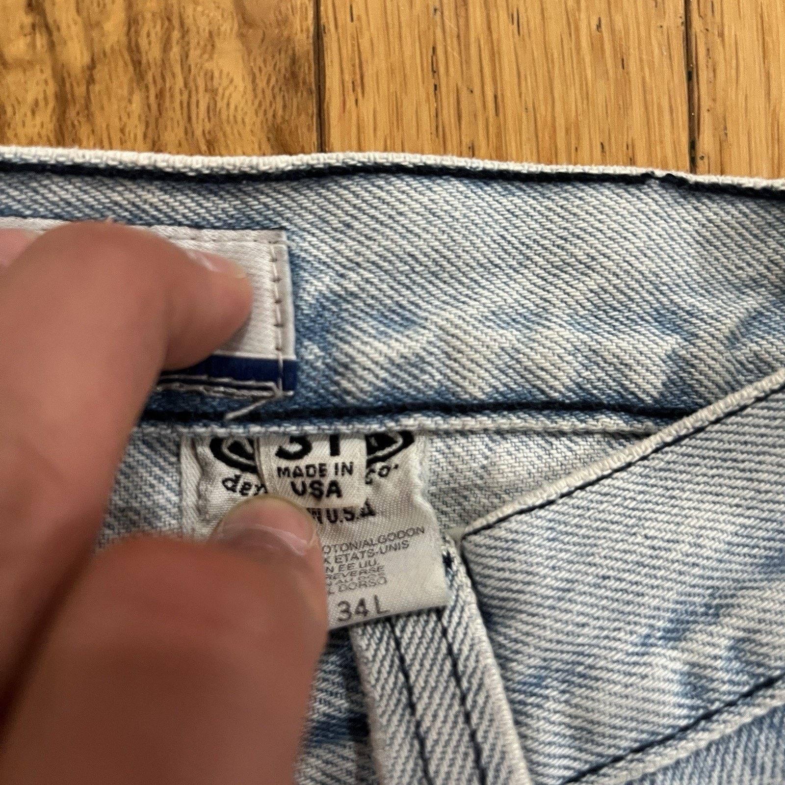 JNCO Jnco Jeans Destroyer Blue Jeans Vintage 90’s Rave Y2K Baggy Size US 31 - 11 Thumbnail
