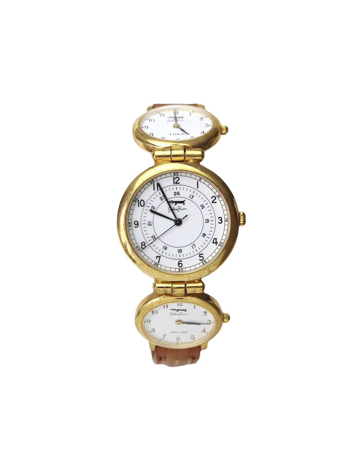 Vintage 2000S BLUE RON 3-TIMEZONE QUARTZ WATCH Size ONE SIZE - 3 Thumbnail
