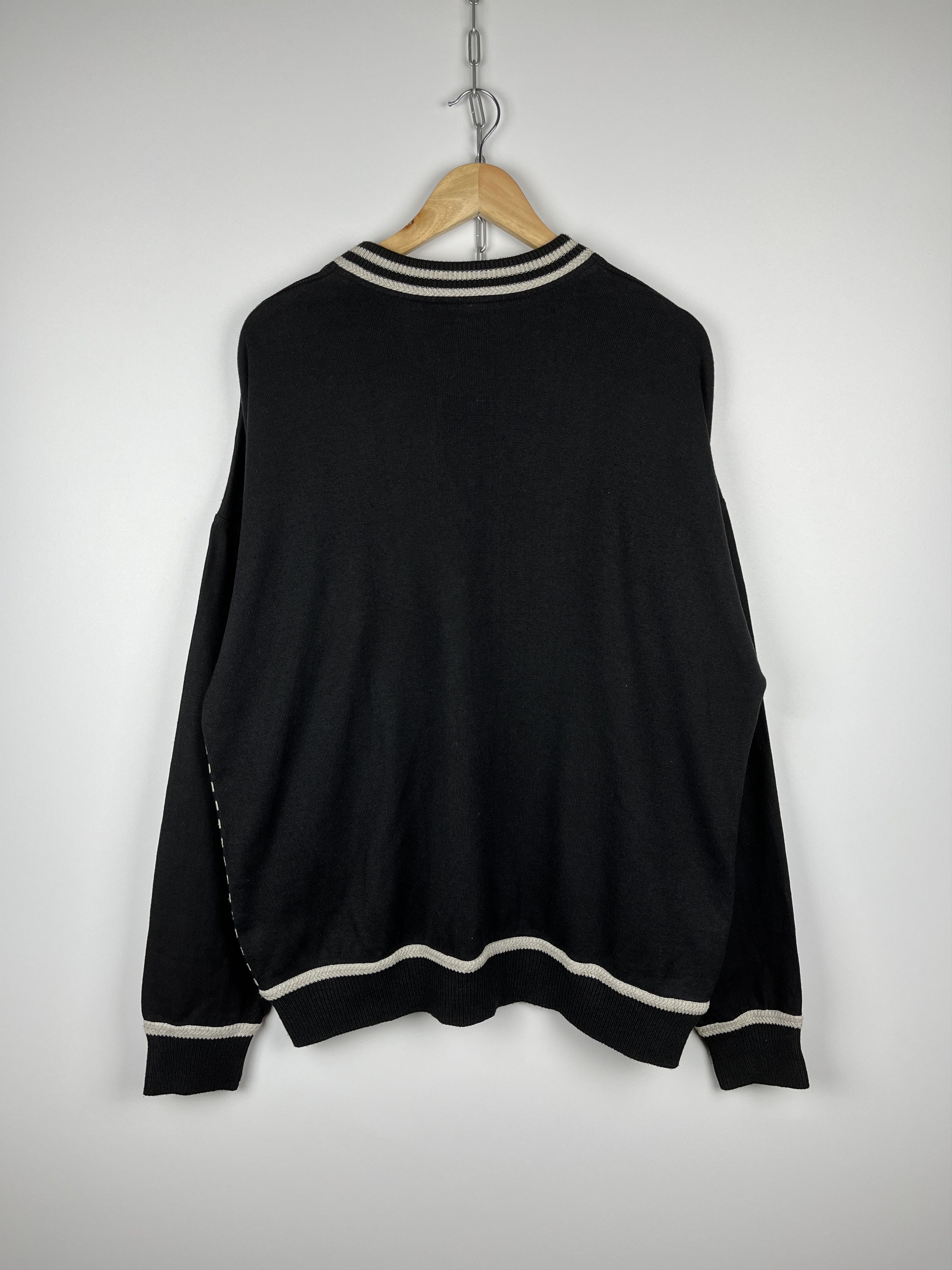 Carlo Colucci × Vintage Carlo Colucci 90's Vintage Men's V-neck Sweater Size US XL / EU 56 / 4 - 14 Thumbnail