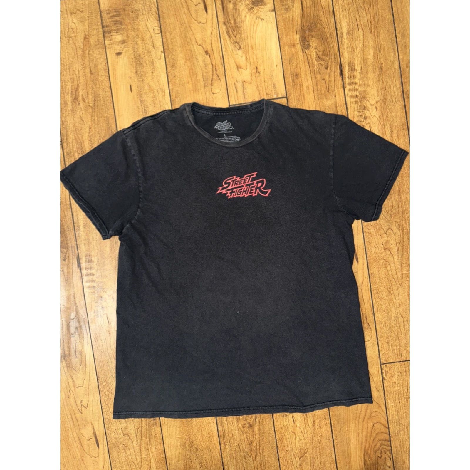 Vintage VINTAGE Street Fighter Capcon T-Shirt Large 21x27 Men Black Cap Com Shirt Mens Size US L / EU 52-54 / 3 - 3 Thumbnail