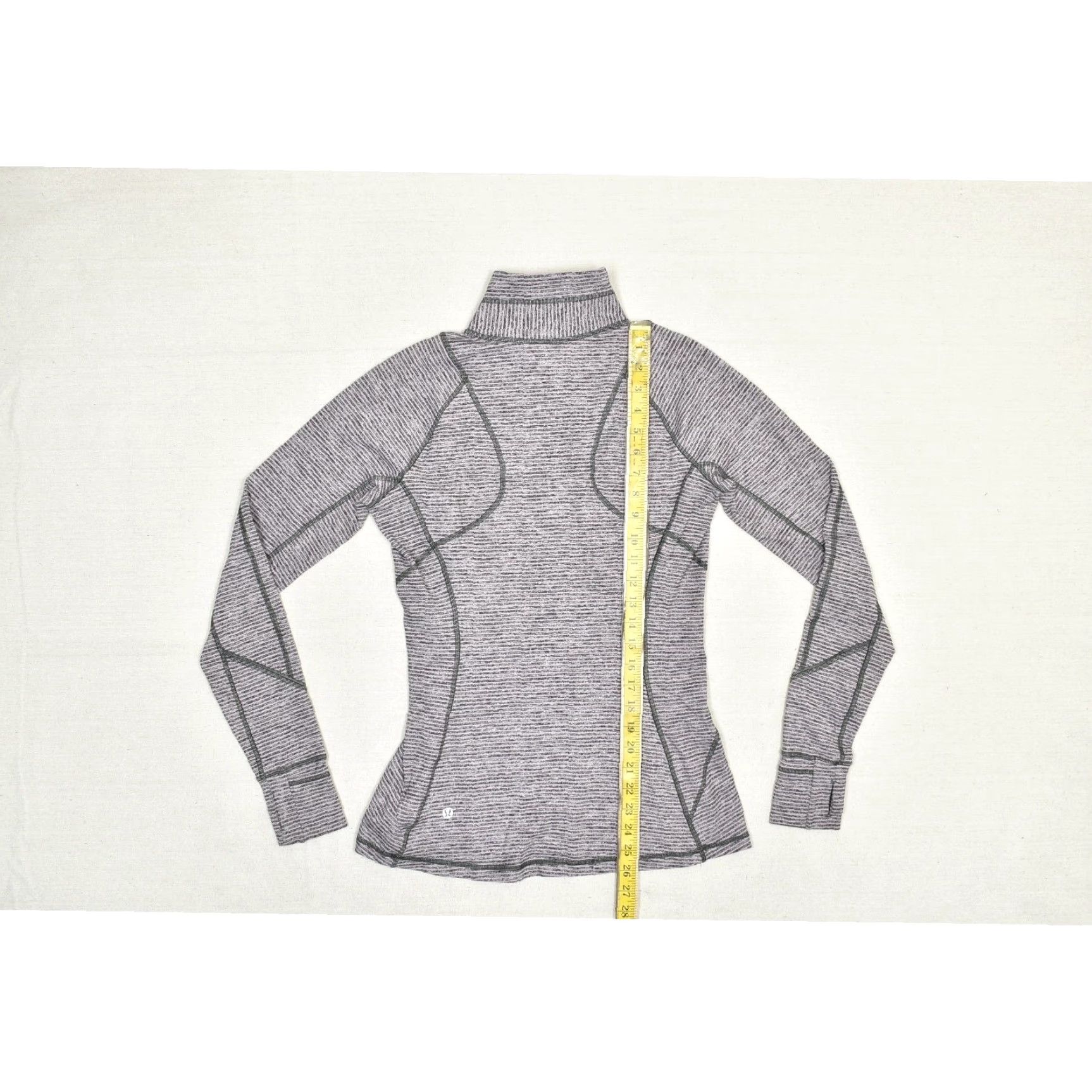 Lululemon Lululemon Jacket Women's Striped Gray & Purple Regular Size 8 - Zip - Polyester Outer Shell - Long Sleeve - Basic Jacket - Casual - Regular Size M / US 6-8 / IT 42-44 - 5 Thumbnail