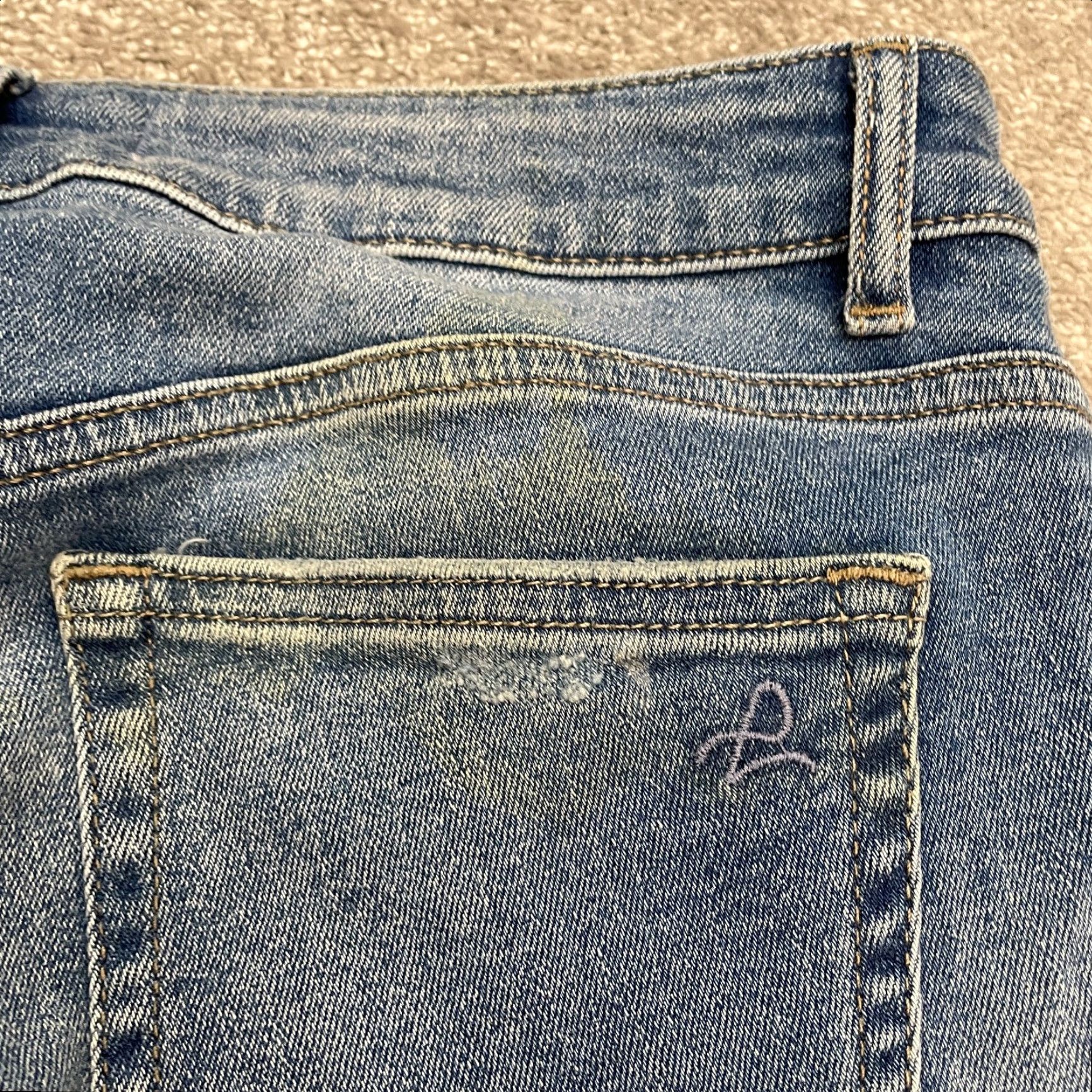 DL1961 DL1961 Margaux Instasculpt Ankle Skinny Denim Jeans Women 30 Blue Distressed 31W Size 30" / US 8 / IT 44 - 4 Thumbnail