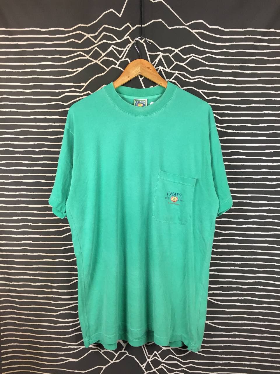 Chaps Ralph Lauren Vtg 90s Chaps Ralph Lauren Crest Logo Pocket Tee Size US M / EU 48-50 / 2 - 2 Thumbnail