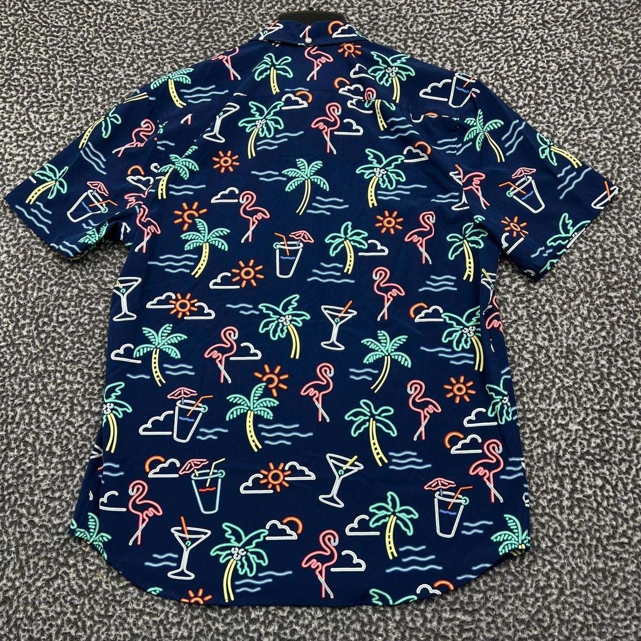 Chubbies Chubbies Button Up Shirt Men Large Blue Hawaiian Collared Size US L / EU 52-54 / 3 - 2 Thumbnail