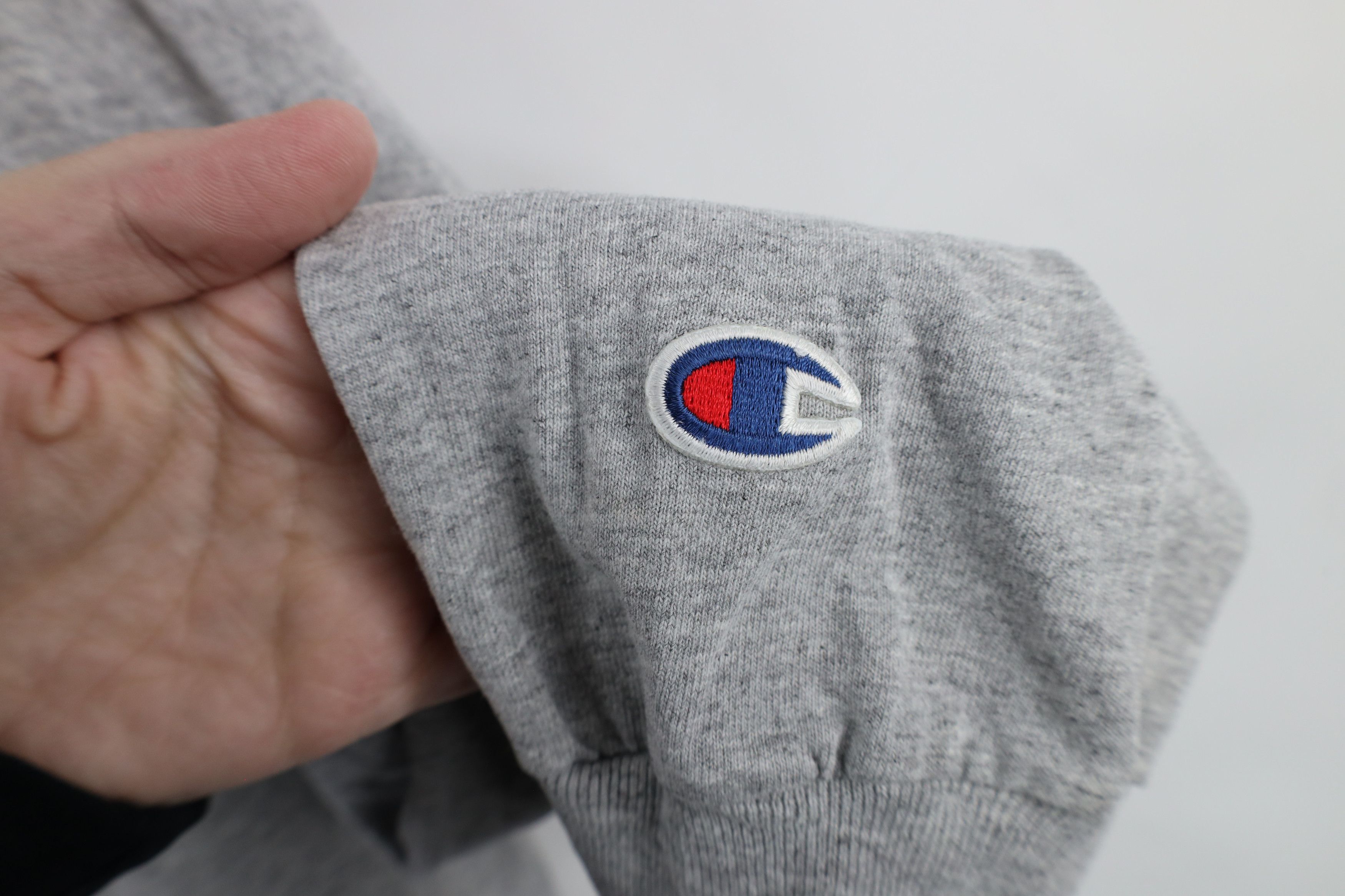Champion × Vintage Vintage 90s Champion University Long Sleeve T-Shirt Gray Size US XL / EU 56 / 4 - 4 Thumbnail