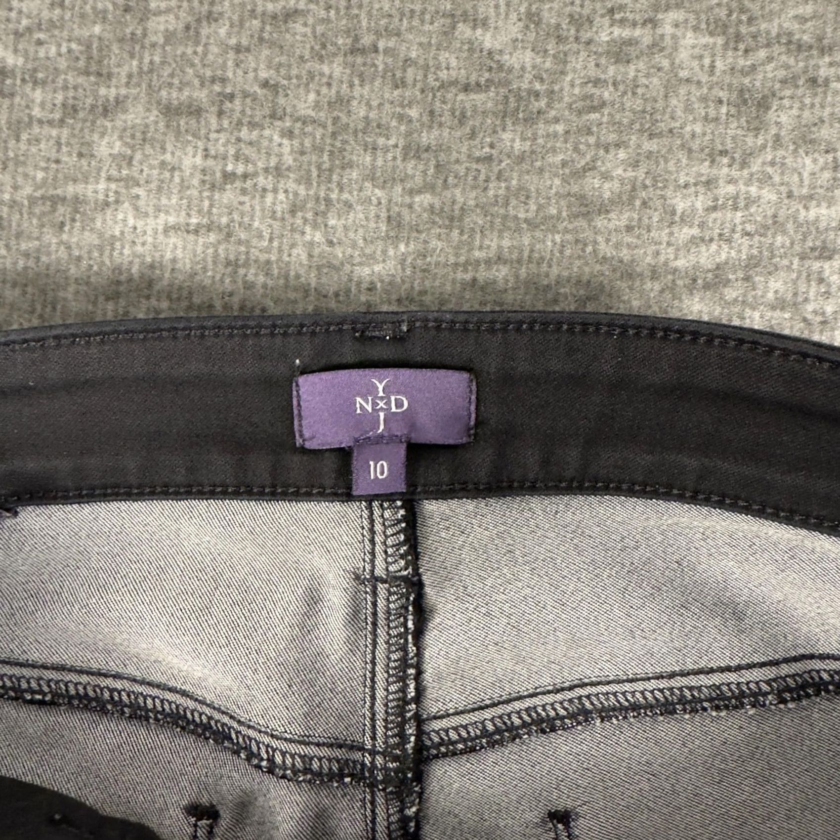 NYDJ NYDJ Pants Womens 10 Gray Alina Legging Jeggings Stretch Denim Lift Tuck Shaping Size 32" / US 10 / IT 46 - 2 Thumbnail