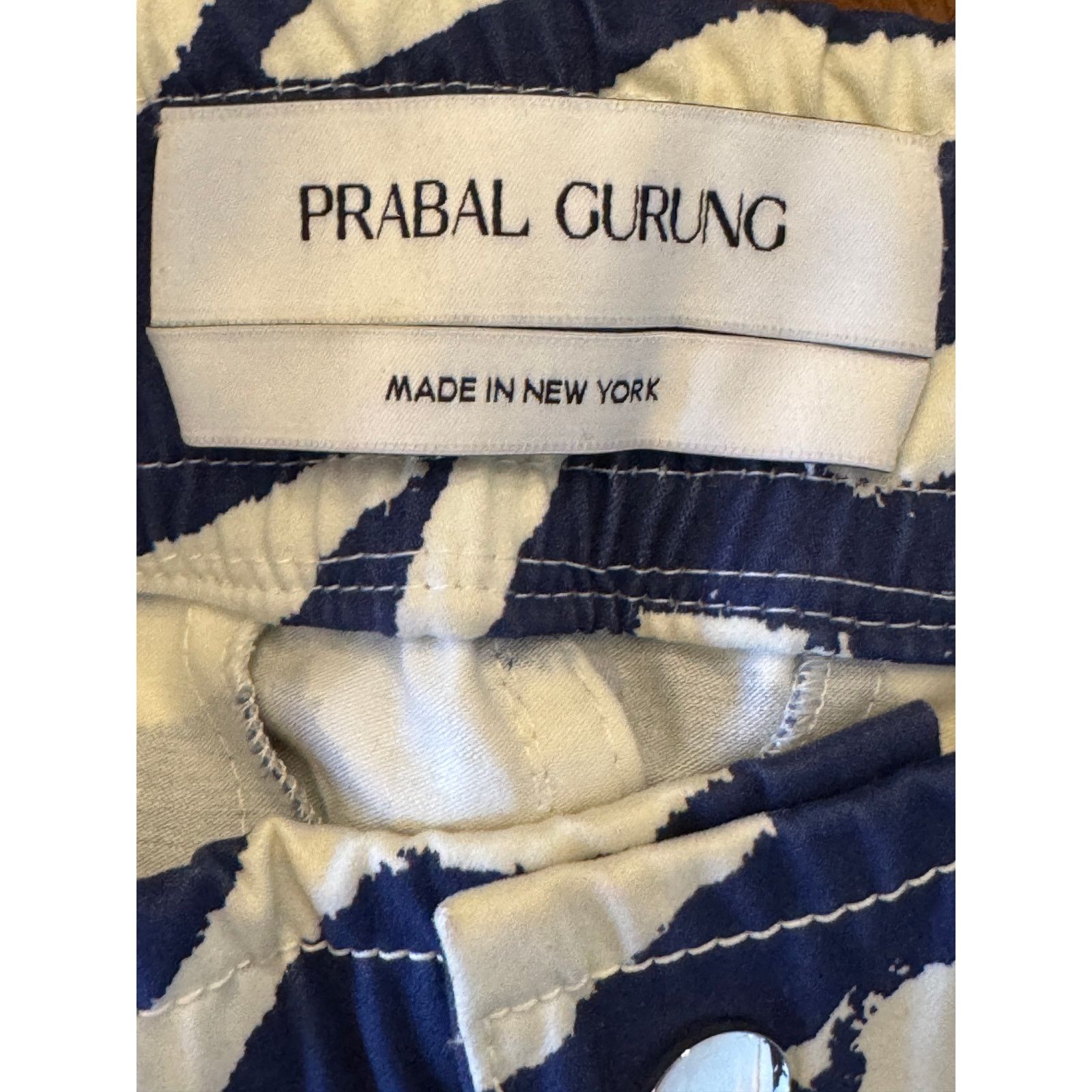 Prabal Gurung Prabal Gurung Pre-Fall 2019 Zebra-Print Silk Pants Size US 32 / EU 48 - 4 Thumbnail