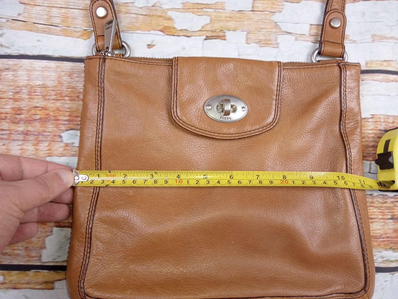 Fossil Fossil Leather Brown Women Bag Size ONE SIZE - 17 Thumbnail