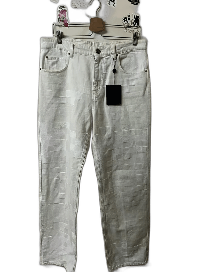 Louis Vuitton New Louis Vuitton Checkered Denim Pants Size US 31 - 1 Thumbnail