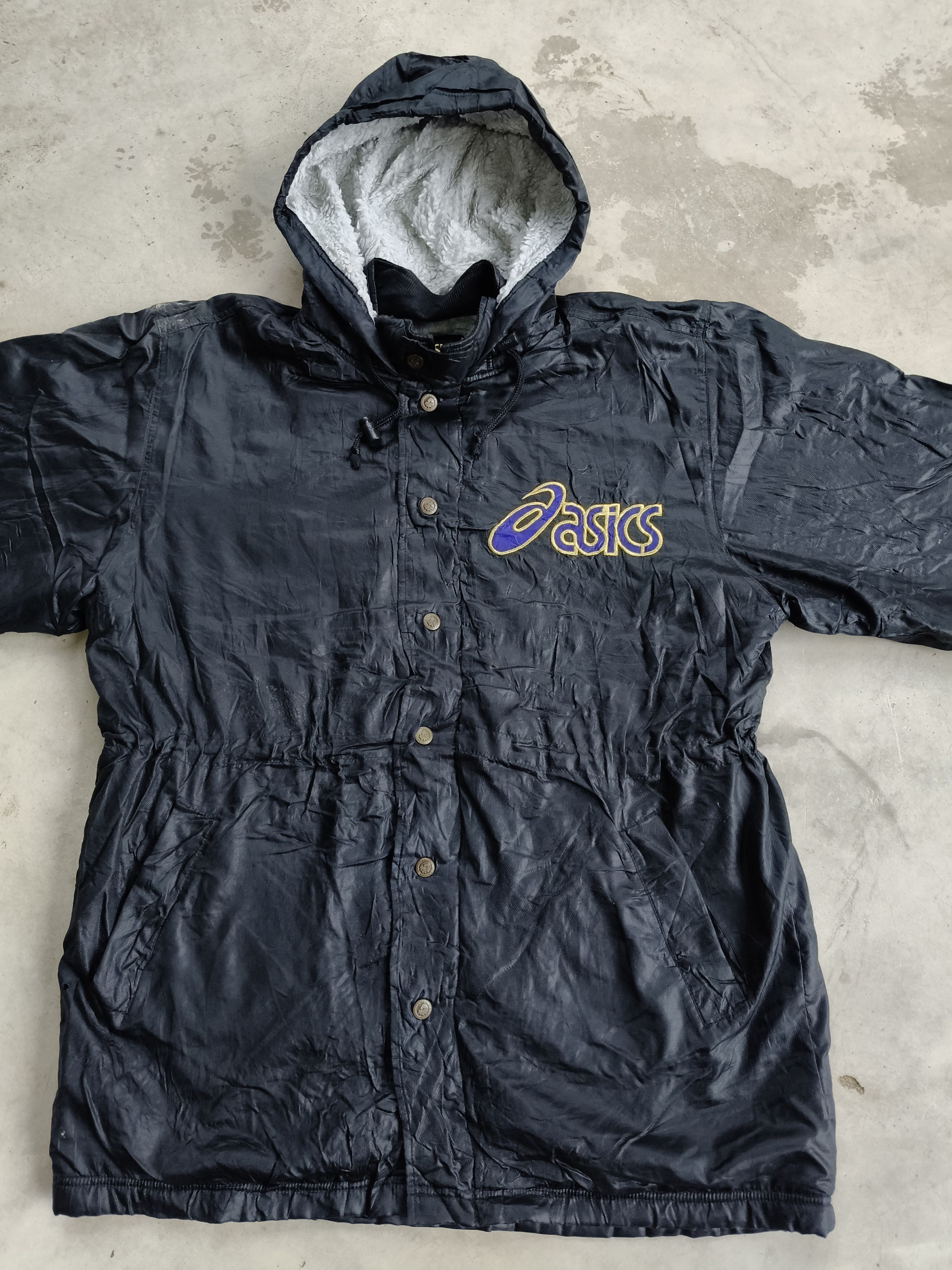 Asics Vintage Asics Parka Sherpa Fleece Size US L / EU 52-54 / 3 - 5 Thumbnail