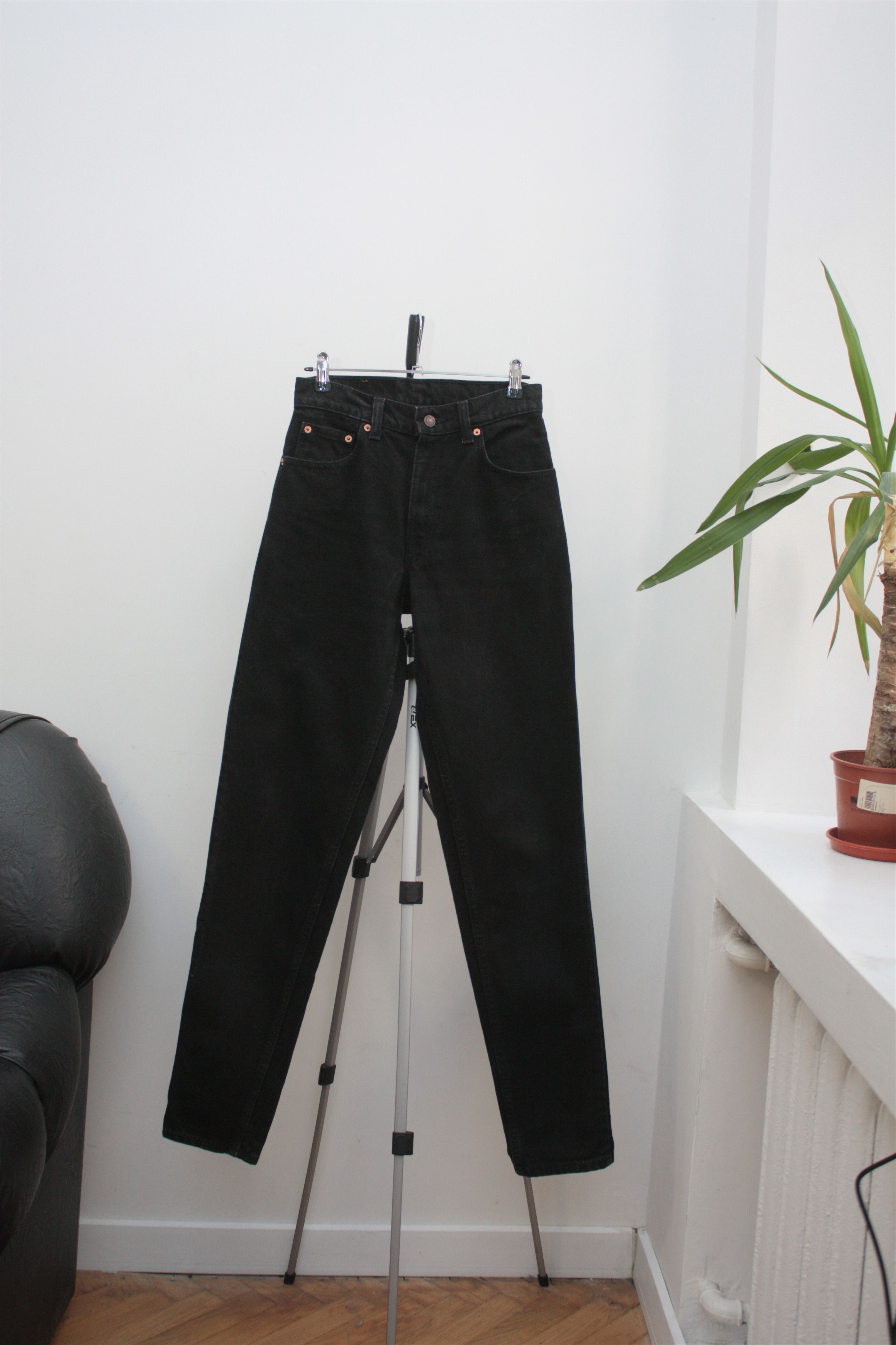 Levi's Levi's 550 Vintage Black Denim Jeans Made In USA Size 26" / US 2 / IT 38 - 4 Thumbnail