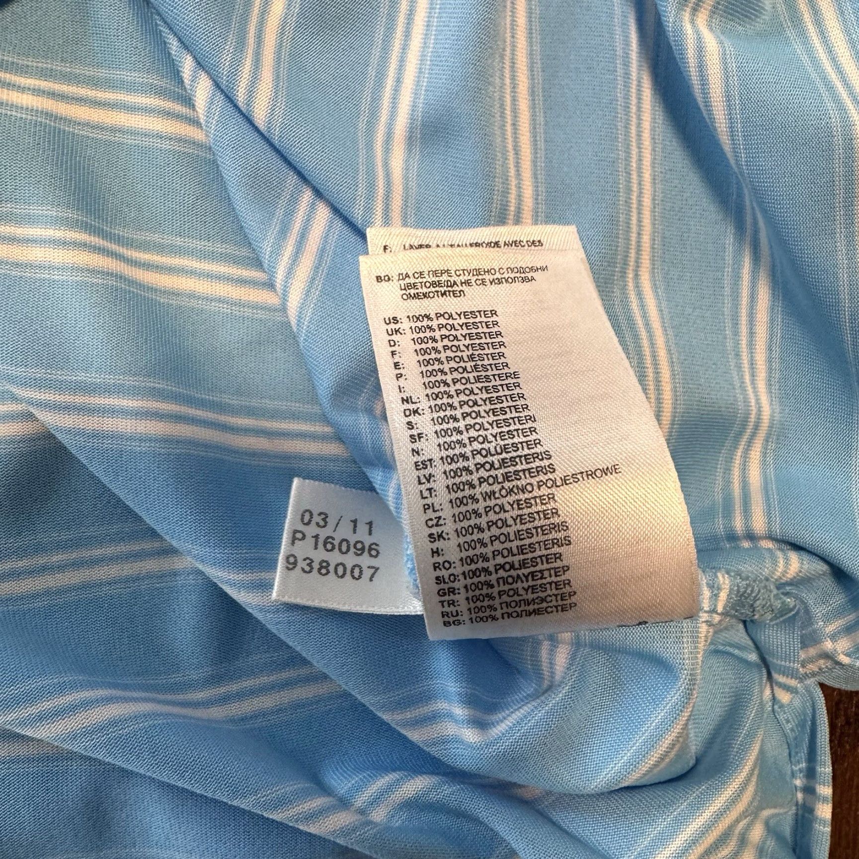 Adidas Adidas Golf Trump National Doral Polo Shirt Men’s Size XL Blue White Striped Size US XL / EU 56 / 4 - 7 Thumbnail