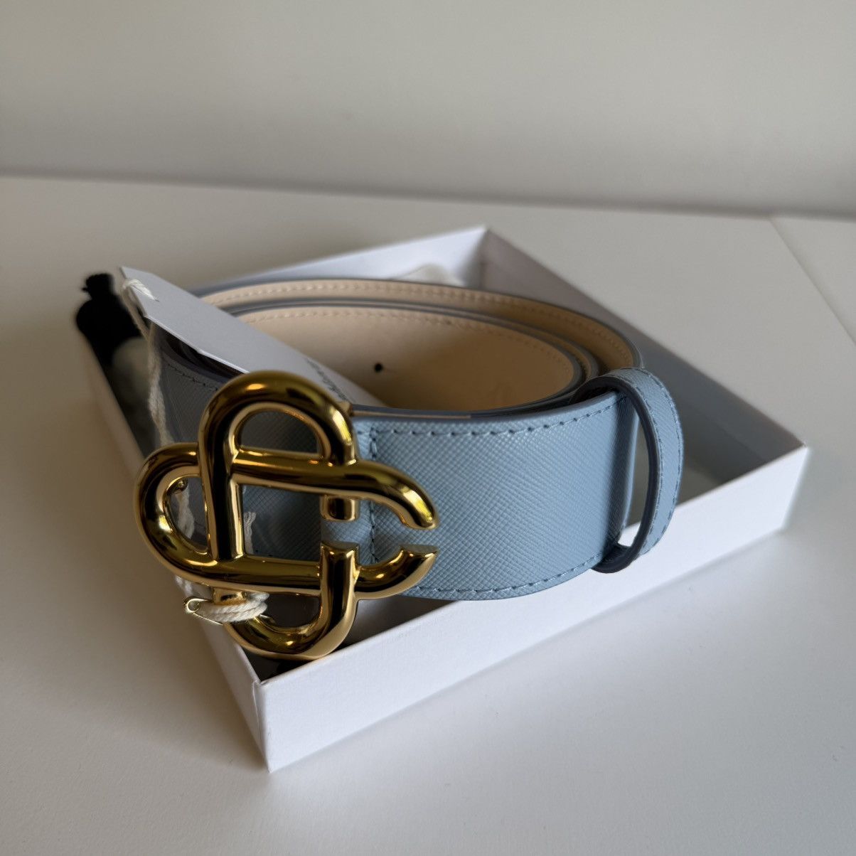 Casablanca Casablanca Leather Belt Blue/Gold Size 95 Size ONE SIZE - 1 Thumbnail