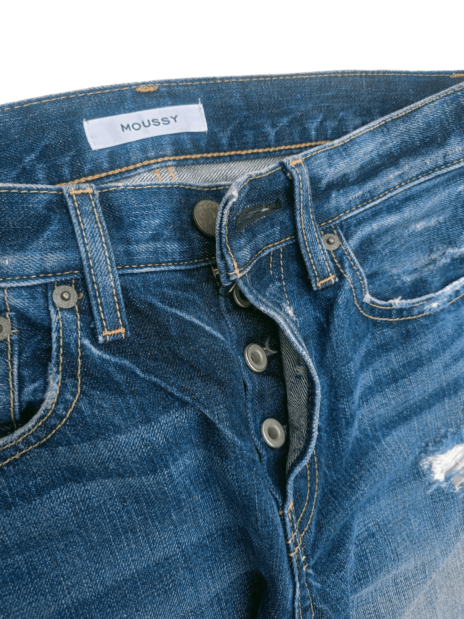 MOUSSY Moussy Distressed Jeans Size US 30 / EU 46 - 6 Thumbnail