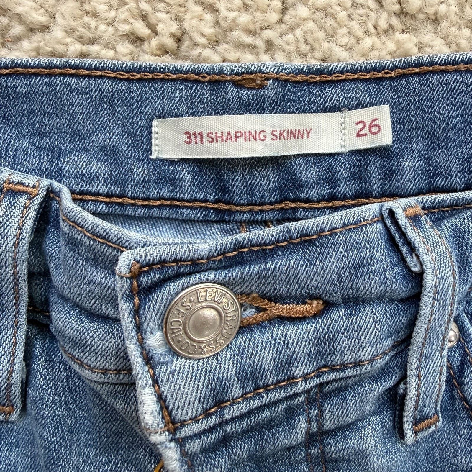 Levi's Levi's 311 Shaping Skinny Jeans Womens 29 Mid Rise Pants Size 29" - 2 Thumbnail