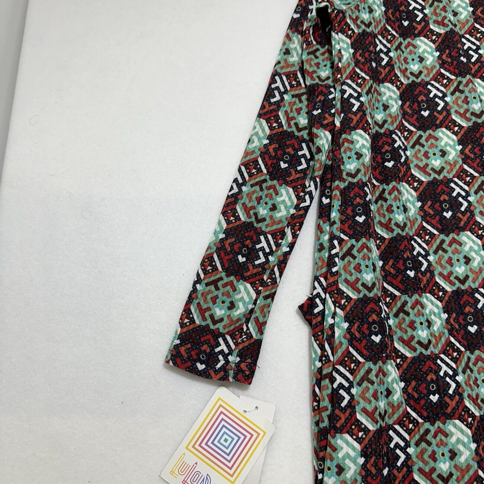 Other LuLaRoe Sarah Small Duster Cardigan Sweater Pocket Geometric Size S / US 4 / IT 40 - 13 Thumbnail