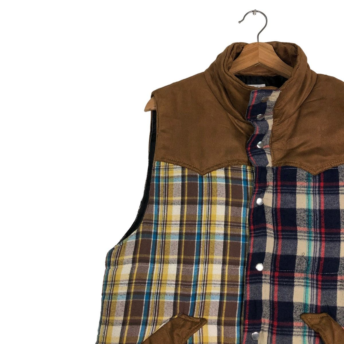 Japanese Brand 🔥VINTAGE TANK TOP PUFFER TARTAN DESIGN BOBSON USA Size US L / EU 52-54 / 3 - 7 Thumbnail