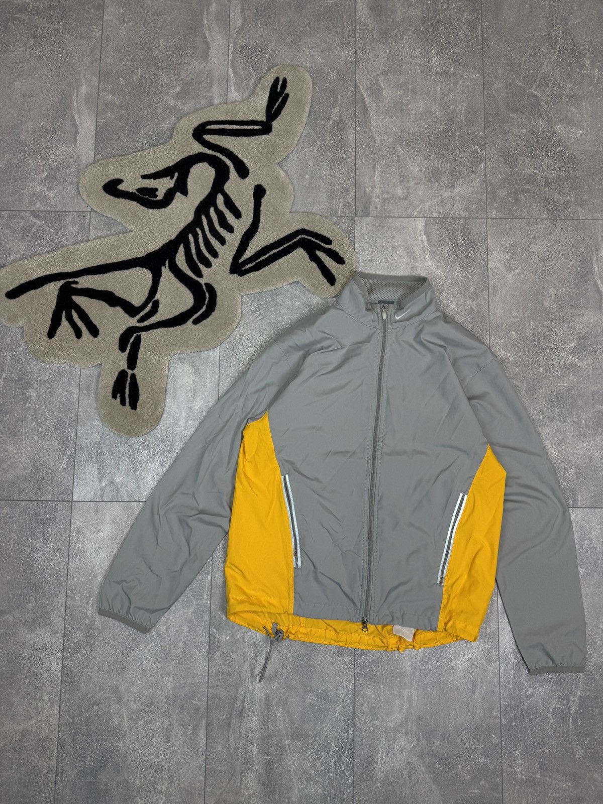 Nike × Vintage Mens Vintage Nike swoosh grey track jacket Olympic acg drill Size US L / EU 52-54 / 3 - 1 Thumbnail