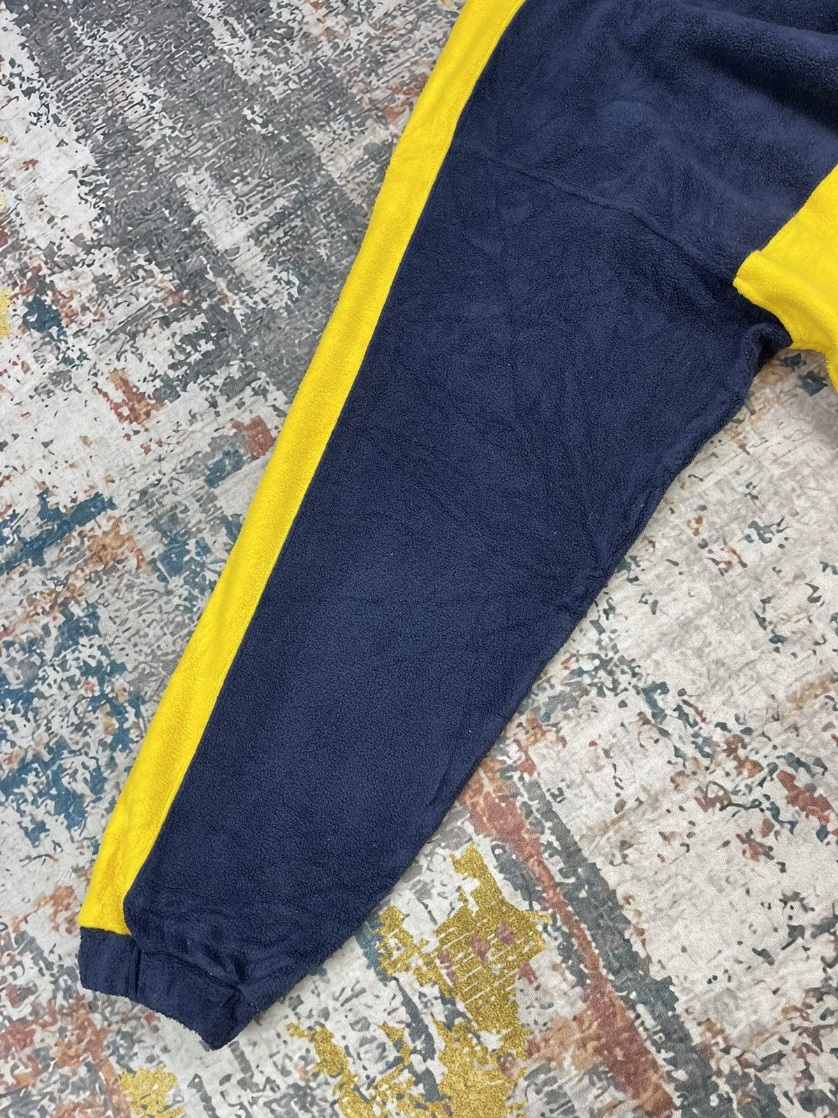 Le Coq Sportif Vtg Le Coq Sportif Color Block Fleece Sweaters Size US L / EU 52-54 / 3 - 6 Thumbnail