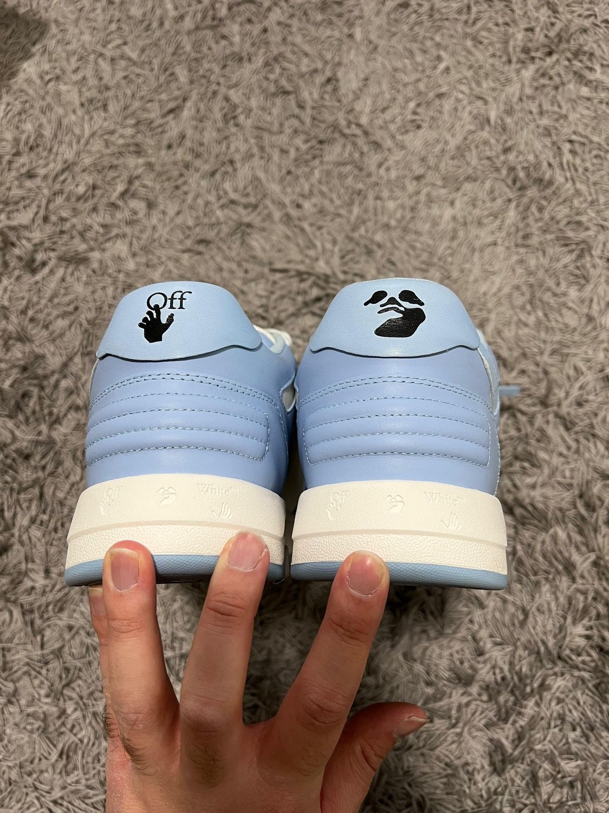 Off-White Off White Out Of Office Calf leather sneaker Size US 8.5 / EU 41-42 - 4 Thumbnail
