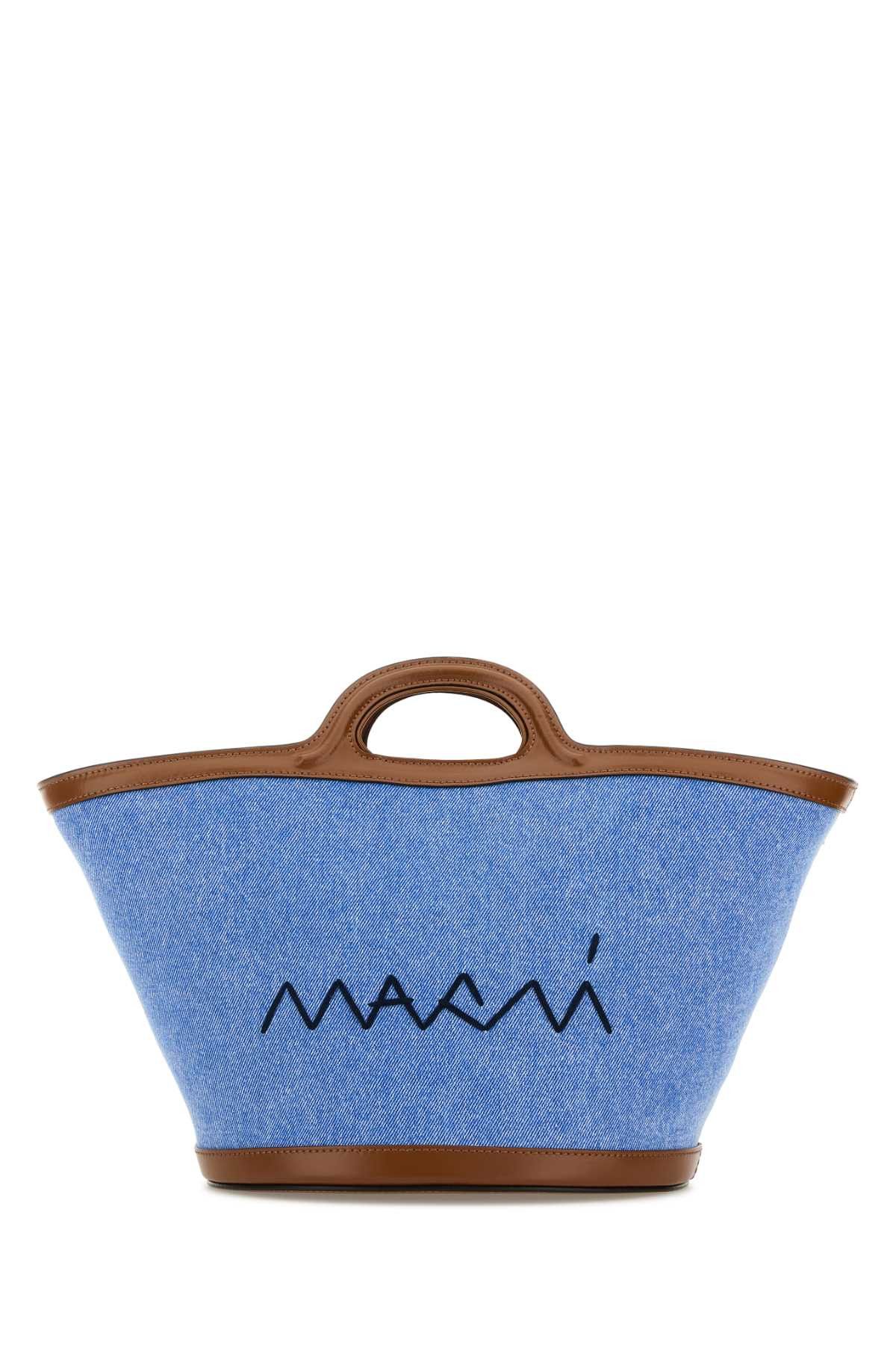トートバッグ MARNI SS25 Denim bucket bag (SCMP0056L6P8201 00B44) MARNI Denim Bucket Handbag - SS25