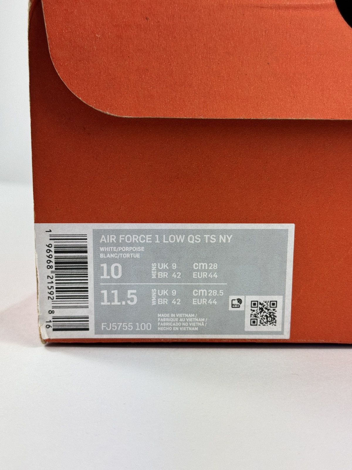 Nike AIR FORCE 1 X TERROR SQUAD LOYALTY LOW SNEAKERS QS TS NY Size US 10 / EU 43 - 16 Thumbnail