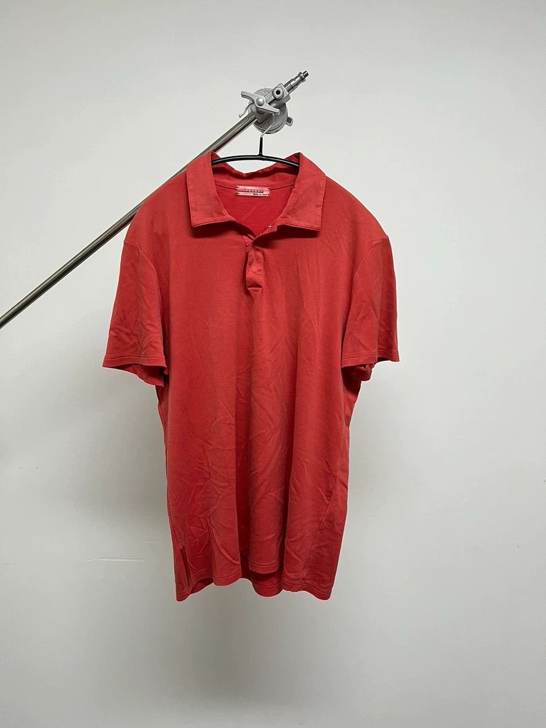 Prada prada vintage watermelon pink polo shirt Size US M / EU 48-50 / 2 - 1 Thumbnail