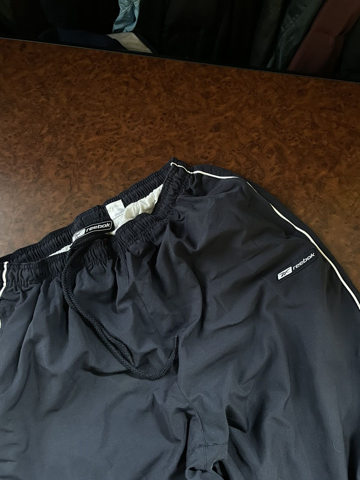 Reebok × Vintage Reebok Track Logo sweat pants Jogger drill cyber chrome Size US 34 / EU 50 - 3 Thumbnail