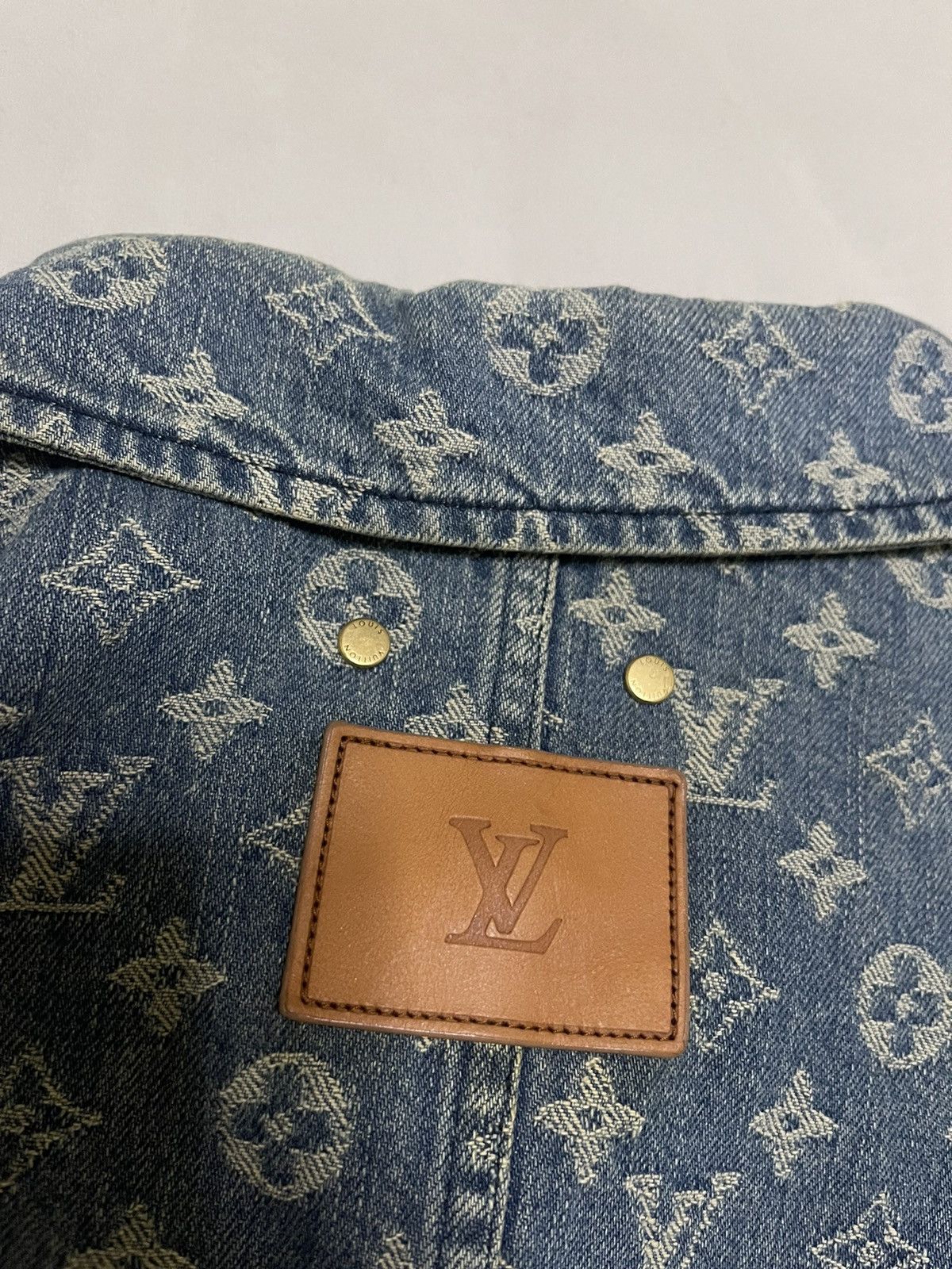 Louis Vuitton × Supreme Supreme Louis Vuitton lv jacquard denim chore coat size 50 Size US L / EU 52-54 / 3 - 6 Thumbnail