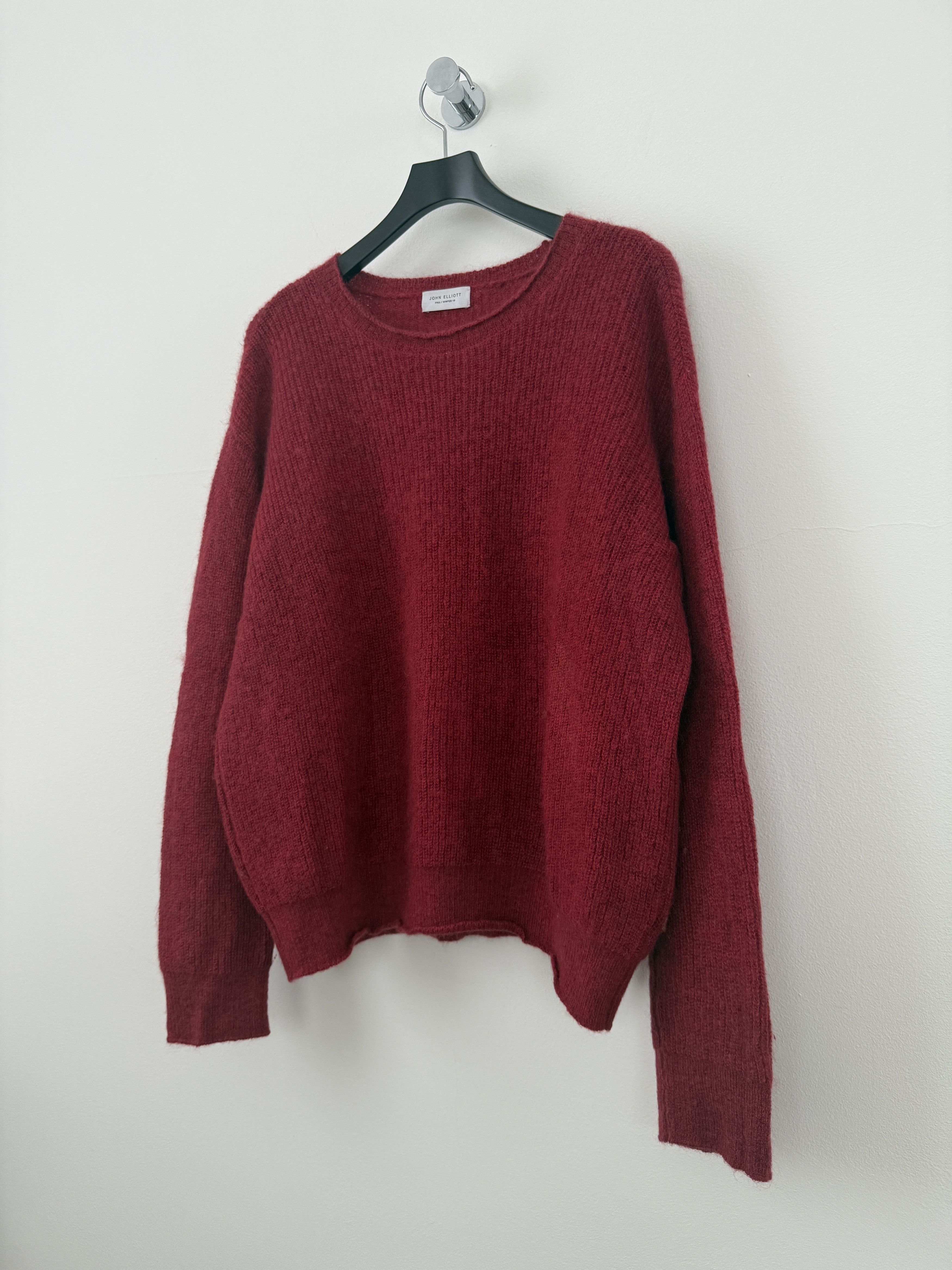 John Elliott Mohair Crewneck Sweater Size US L / EU 52-54 / 3 - 6 Thumbnail