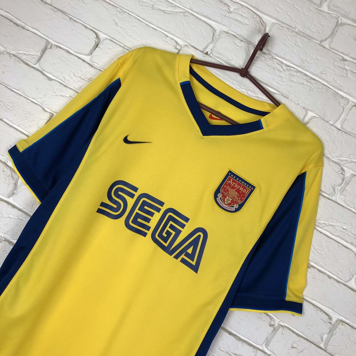 Nike Retro copy Arsenal 1999 2001 away soccer jersey Size US M / EU 48-50 / 2 - 2 Thumbnail
