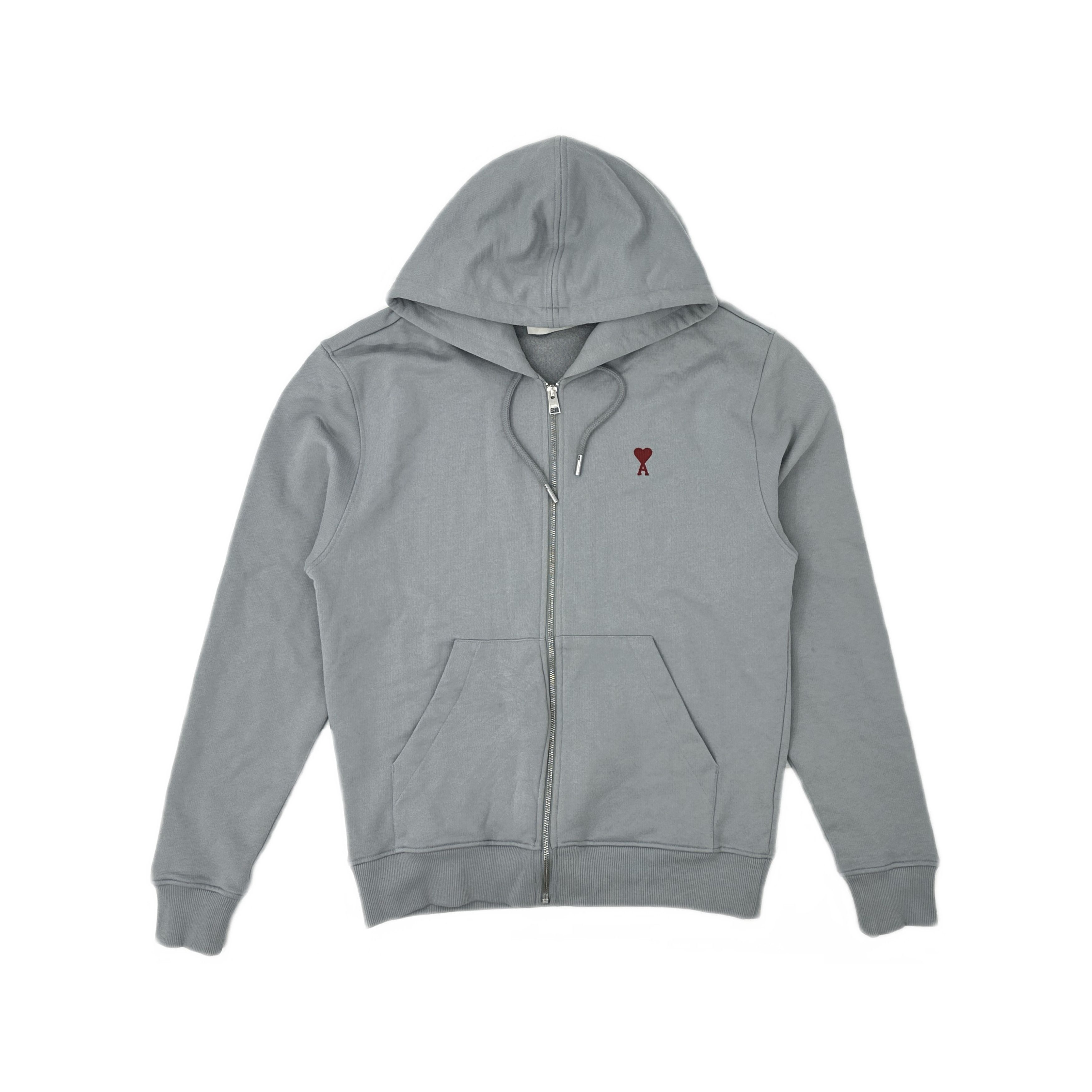 AMI Ami Alexandre Mattiussi Heart Zip Up Hoodie Size L Size US L / EU 52-54 / 3 - 1 Thumbnail