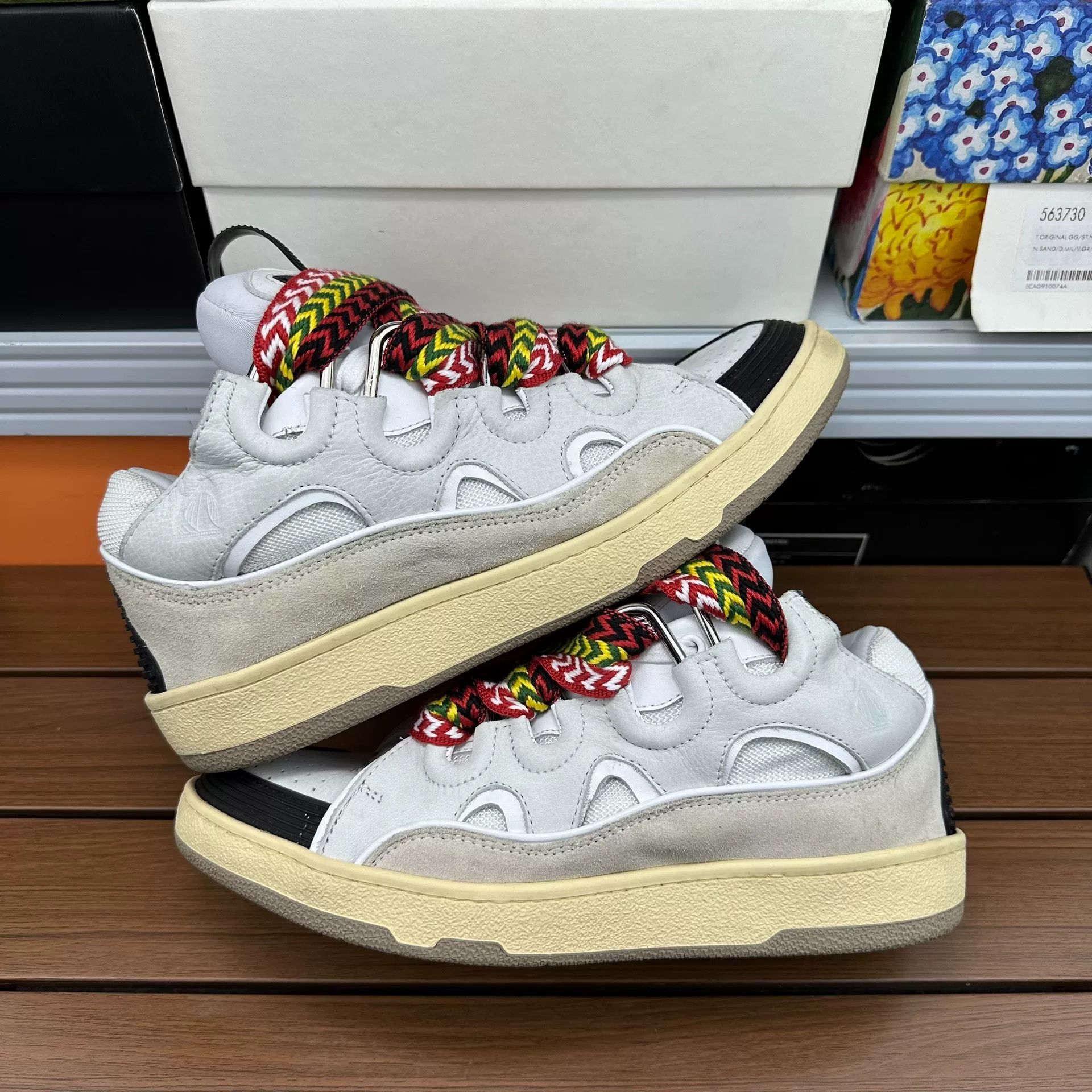 Lanvin Lanvin White Lowtop Sneakers 8 Men Size US 8 / EU 41 - 1 Thumbnail