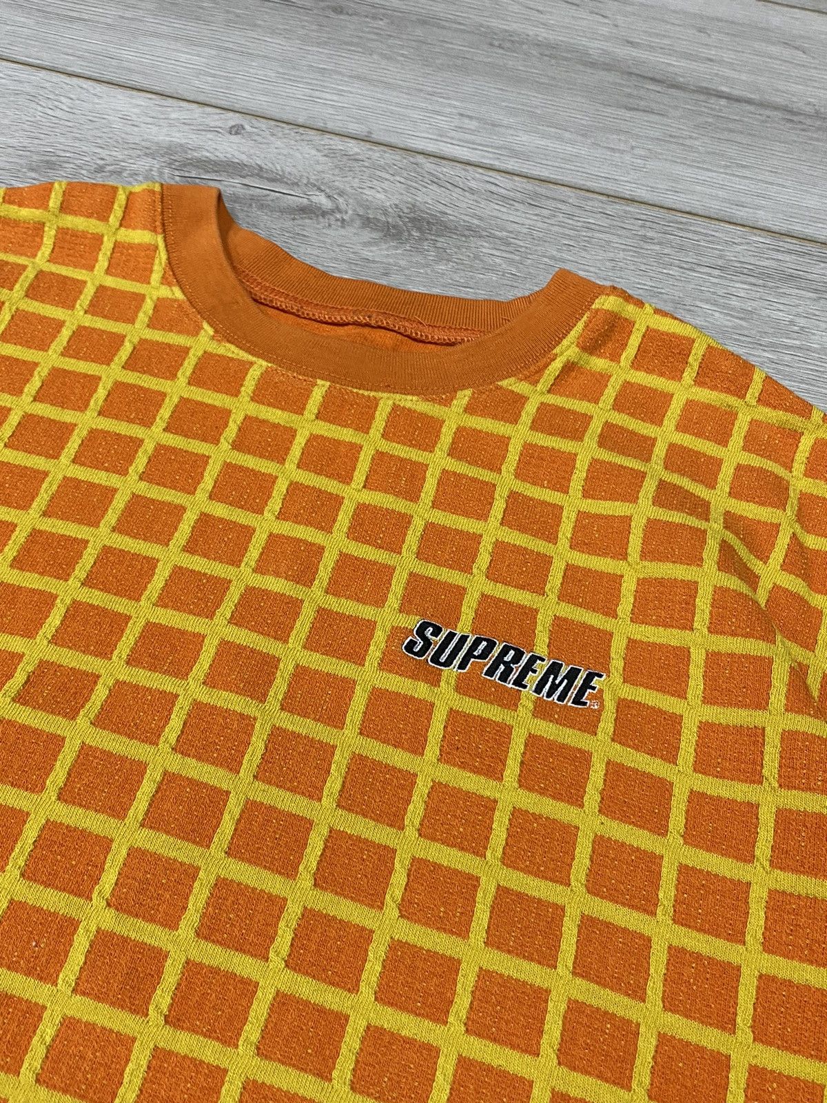 Supreme Supreme mesh check heavy weight tight t-shirt Size US L / EU 52-54 / 3 - 4 Thumbnail