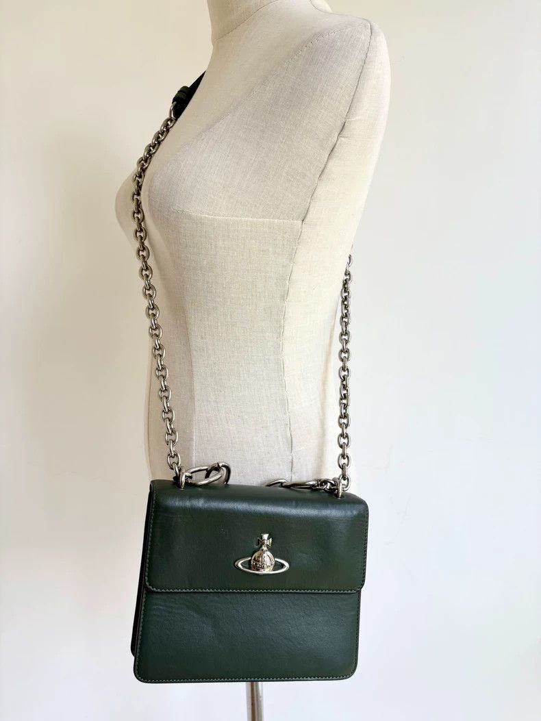 Vivienne Westwood Vivienne Westwood size os Green Saturn single shoulder bag Size ONE SIZE - 3 Thumbnail